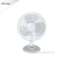 Ventilador de mesa elétrico personalizado Kaidi de 16 polegadas e baixo ruído Ventilador de mesa interno de 220v Ventiladores de mesa de pedestal de base quadrada branca com temporizador